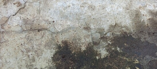 Wet Dirty Cracked Concrete Floor Grunge Texture