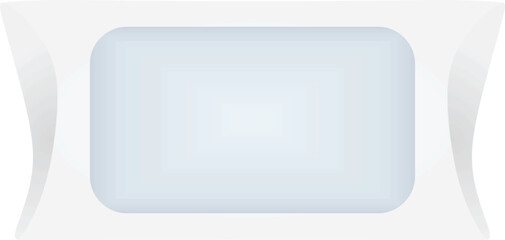 White paper bag. vector illustration