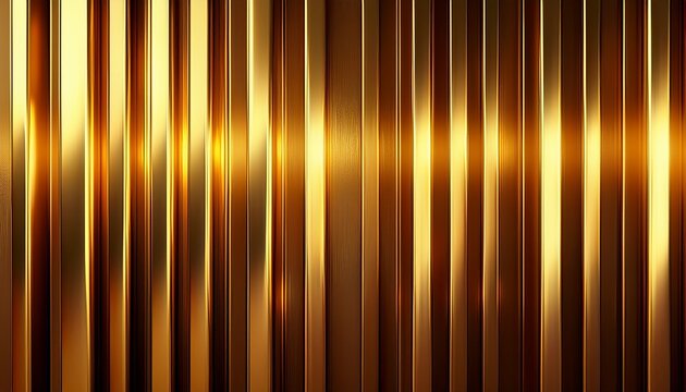 golden bars abstract background with shiny metallic texture and vertical rectangular shapes creating warm and luxurious visual effect