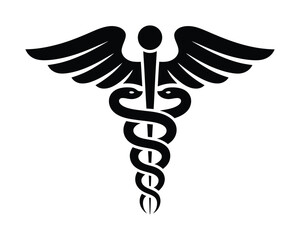 Caduceus Medical Symbol Vector Illustration