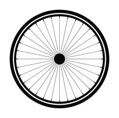 Bicycle Wheel Spoke Vector Illustration