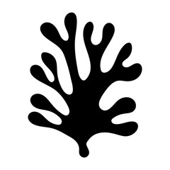 Obraz premium Glyph style icon showing a coral reef