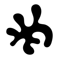 Glyph style icon showing a leaf stem