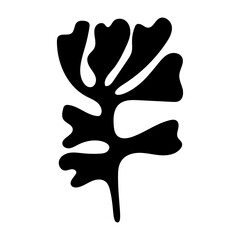 A filled style icon of a plant