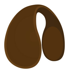 Brown ears muffs. vector illustration	