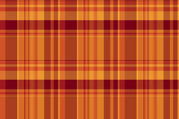 Warm autumnal plaid pattern in shades of orange, yellow, and red. Versatile for backgrounds, textiles, or adding a cozy fall aesthetic to creative projects.