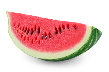 cut of watermelon isolated on white background. clipping path