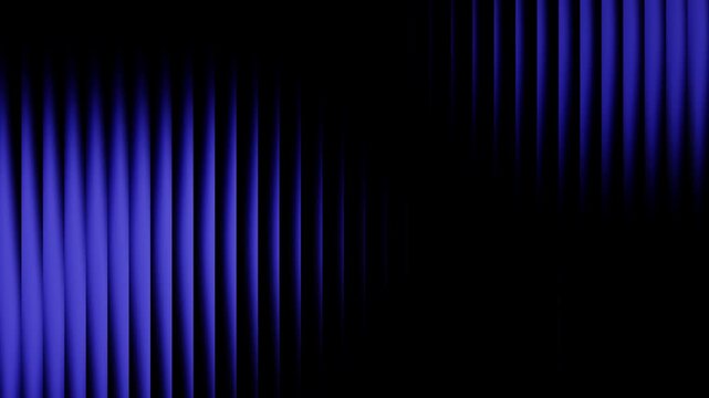 glass effect bright color glow video of dark blue on black backdrop for cover design