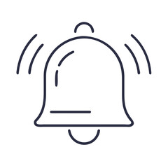 Obraz premium Bell 2D Flat Icon