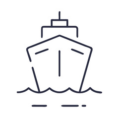 Ship 2D Flat Icon