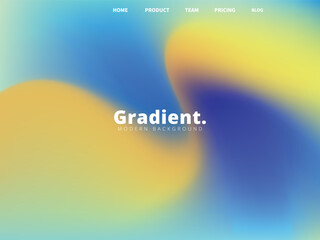 Vibrant, flowing gradient background with striking blue, yellow, and cyan hues, offering a dynamic and energetic abstract visual perfect for contemporary websites and creative projects © Idee khan
