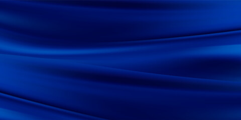 Abstract vector background luxury blue cloth or liquid wave or wavy folds of grunge silk texture satin velvet material, luxurious background or elegant wallpaper