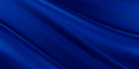 Abstract vector background luxury blue cloth or liquid wave or wavy folds of grunge silk texture satin velvet material, luxurious background or elegant wallpaper