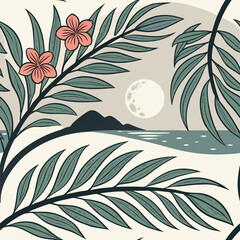 seamless background with flowers, Eps file. 