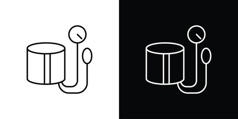 Blood pressure meter icon editable vector stroke for web designs