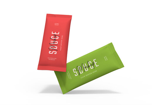 Two Souce Packaging Mockup Template