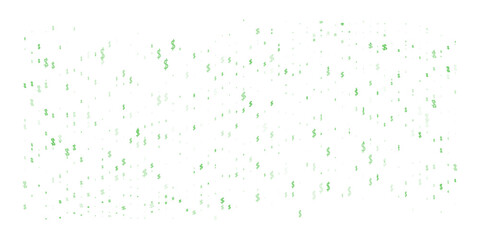 Dark Green vector background with signs of dollars. Modern geometrical abstract illustration with banking symbols. Smart design for your business advert of economic, wealth.