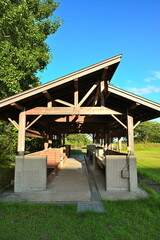 東八甲田家族旅行村キャンプ場の調理エリア（青森県）
