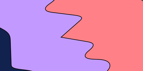 Modern Soft horizontal multicolor wave abstract business presentation background. Background in paper style. Abstract colored background. Minimal summer creative flat design. Vector illustration.