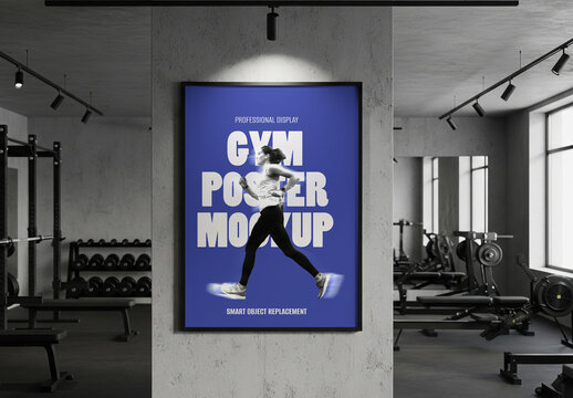 Gym Poster Mockup