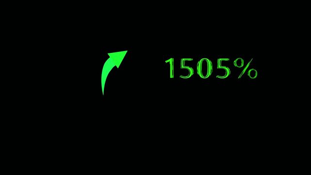 Abstract 0-3000 Share arrow icon for digital communication. share icon on black 4k  background.