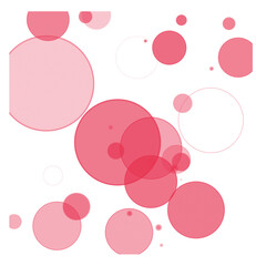 light effect png with pink transparent circles on white background minimalist style