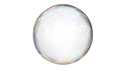 Air bubble on a transparent background. Soap bubble