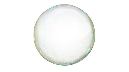 Air bubble on a transparent background. Soap bubble