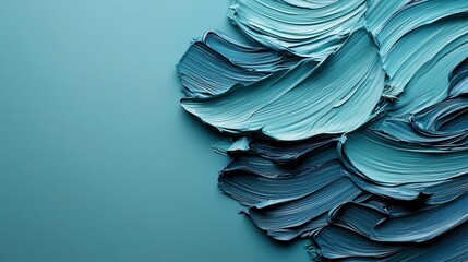 Abstract brushstrokestyle painting of aurora sky, artistic reinterpretation