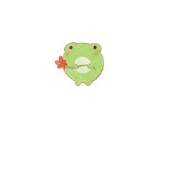 frog on white background