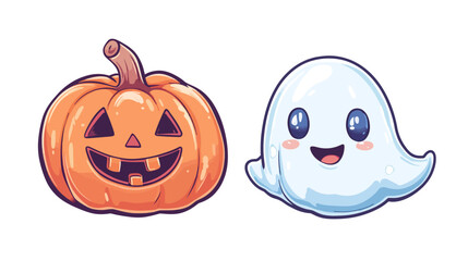 Fototapeta premium happy halloween pumpkin