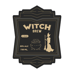 Label for halloween gift decorating, sticker for sketchbooks and more. Gloomy poison sticker.