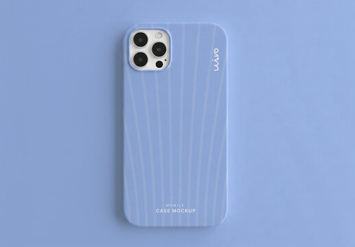 Realistic Mobile Case PSD Mockup Template