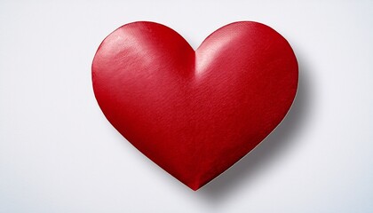 Red Heart Sticker Isolated On Transparent Background
