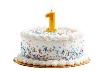 Birthday cake with candles-numbers transparent background for designers, marketers and IT professionals. Popular illustration, object, texture. Food, flowers, natural space for text. Positive.