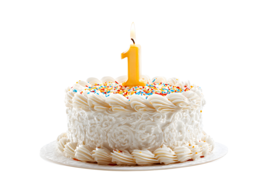 Birthday cake with candles-numbers transparent background for designers, marketers and IT professionals. Popular illustration, object, texture. Food, flowers, natural space for text. Positive.