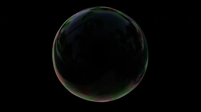 Air bubble on a transparent background. Soap bubble