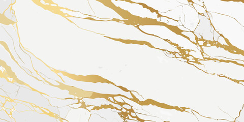 Elegant white marble texture with luxurious gold veins abstract background