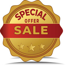 Special offer sale badge for promotion design
