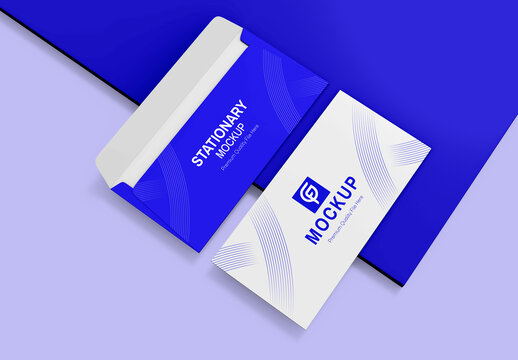 Stationery Envelopes Mockup Template