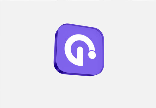 3D Realistic App Icon Mockup