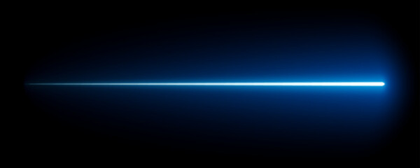 Naklejka na ściany i meble Glowing light blue line, moving light streak ray, shining ray effect Naklejka na ściany i meble Glowing light blue line, moving light streak ray, shining ray effect