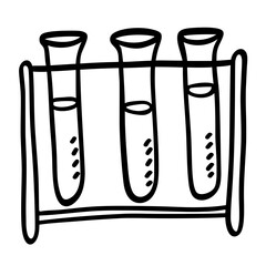 Science Tools Doodle Outline