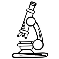 Science Tools Doodle Outline