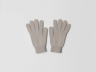 Obraz premium Hands in white protective latex gloves isolated on a white background for medical and protective care
