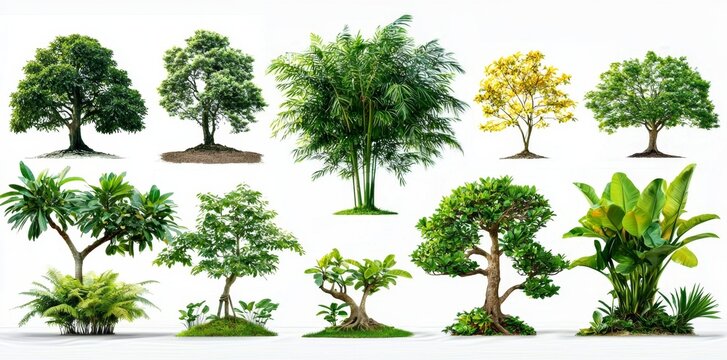 Showcasing 12 unique trees, including the Ratchaphruek.