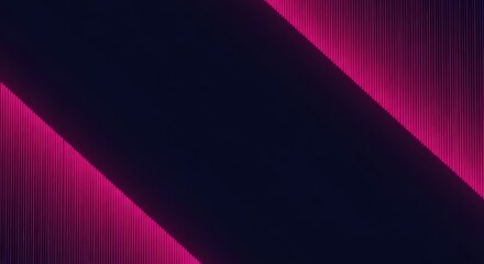 Abstract dark background with vibrant pink diagonal light streaks and gradients
