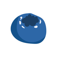 Blueberry illustration. Simple blueberry clipart, use for food, smoothie, recipe, and healthy eating designs