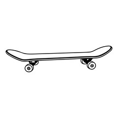 skateboard on white background © Mahbub