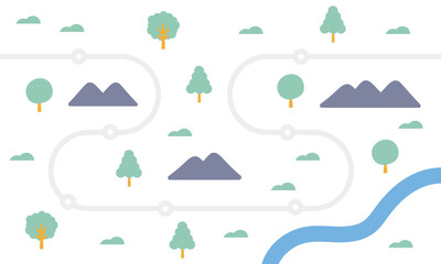 登山　ルート　背景